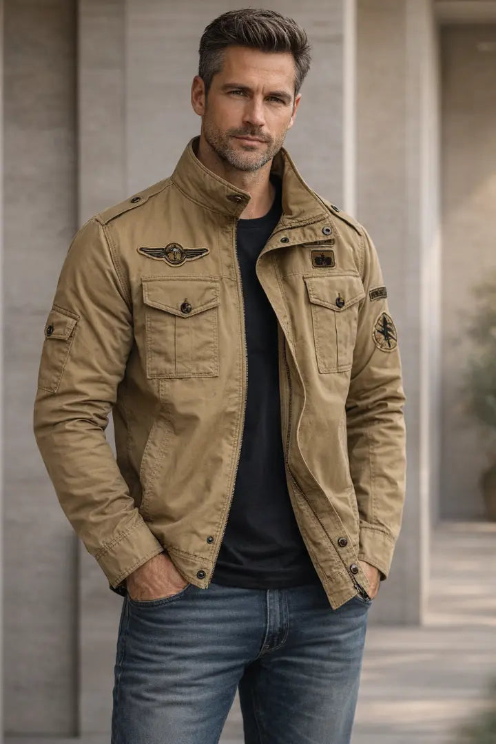 Rafello&Co | Gestructureerd Militair Jack Rafello&Co