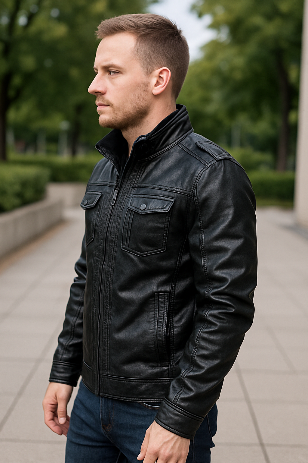 Rafello&Co | Leren Motorjas van PU