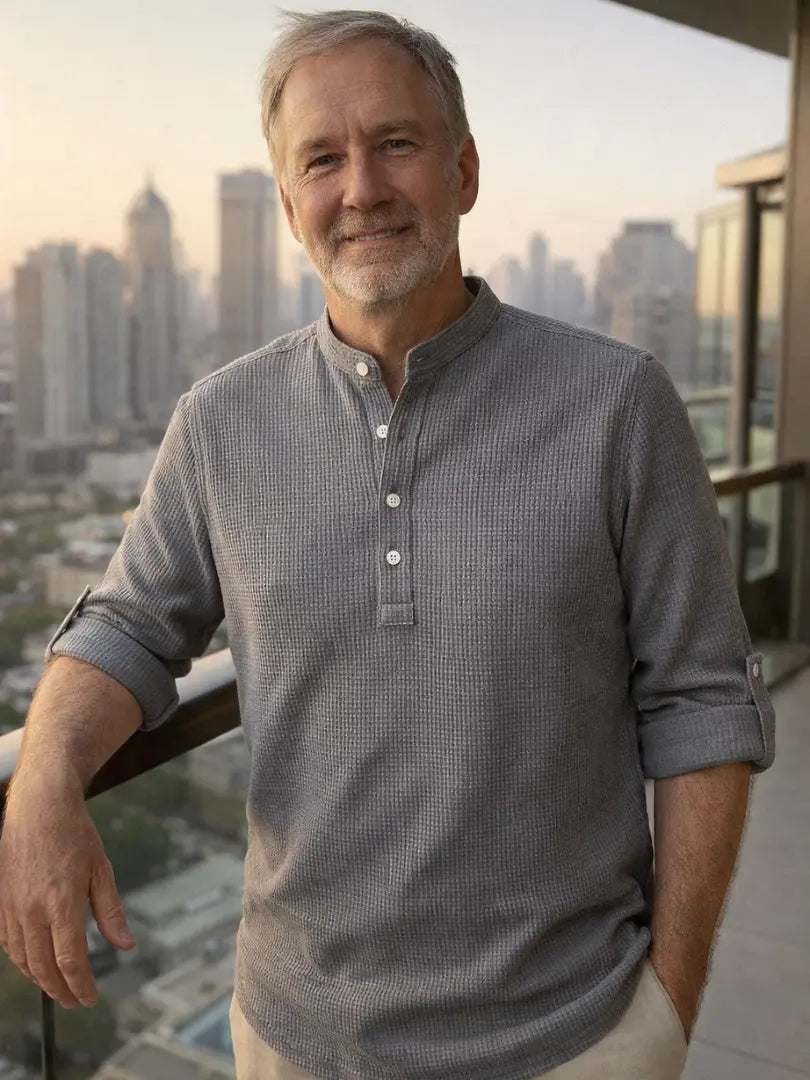 Rafello&Co | Henley Overhemd Rafello&Co