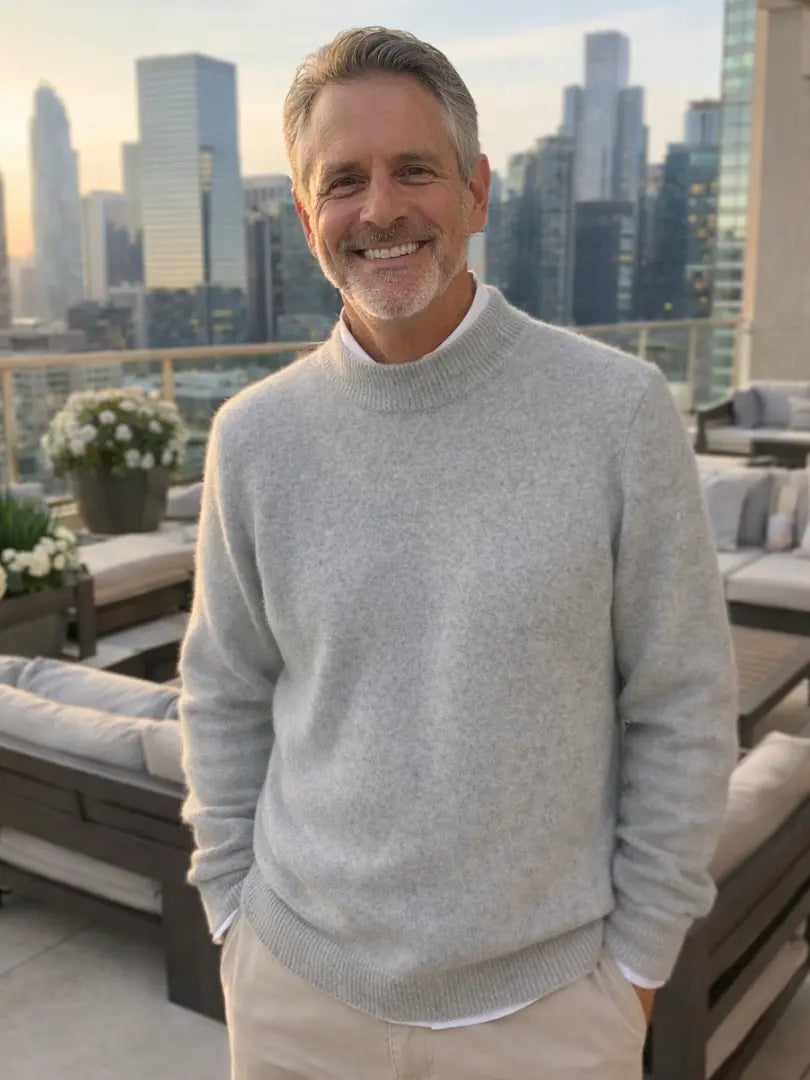 Rafello&Co | Klassieke Gebreide Trui met Ronde Hals Rafello&Co