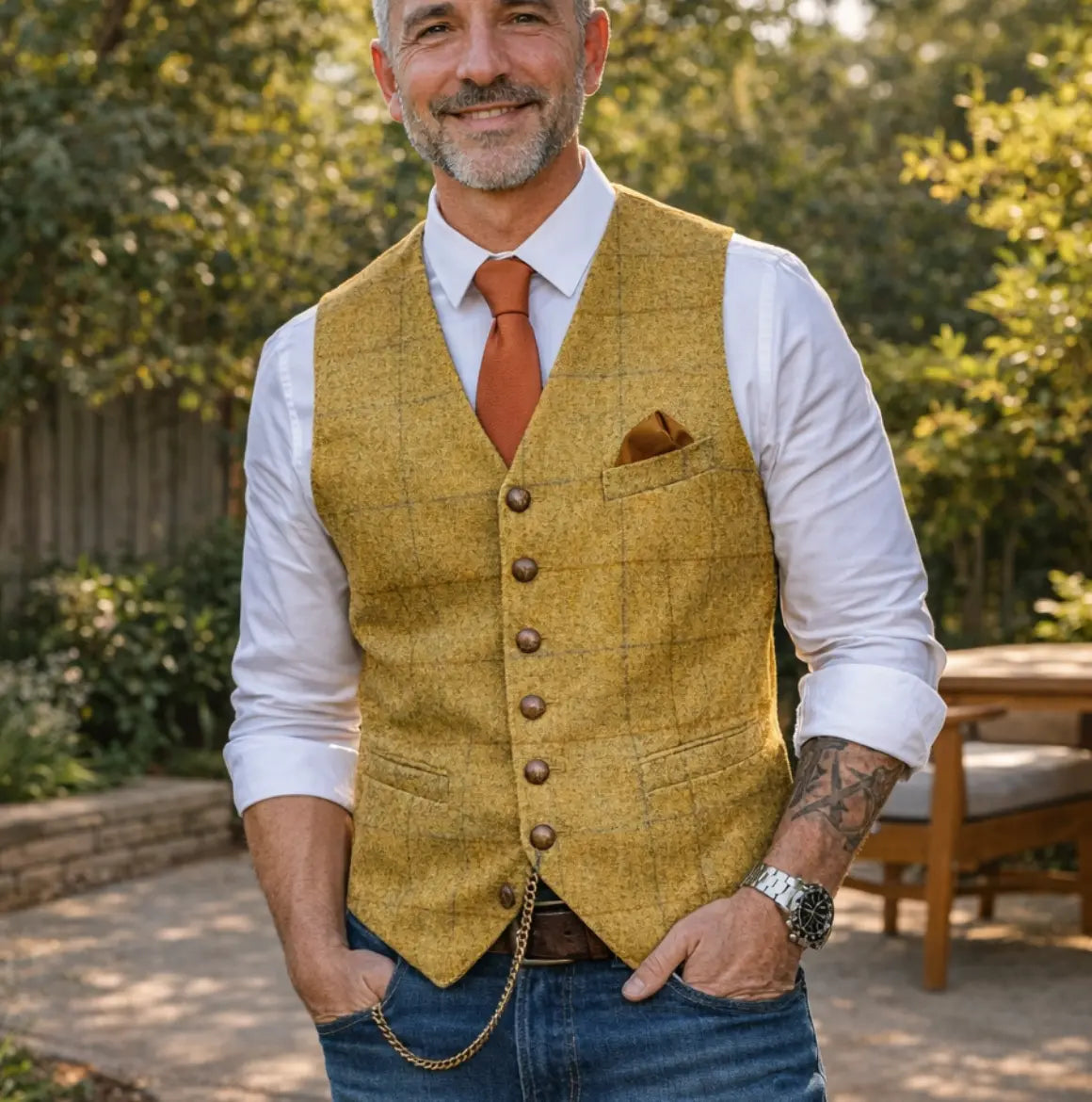 Rafello&Co | Verfijnd Getailleerd Gilet Rafello&Co