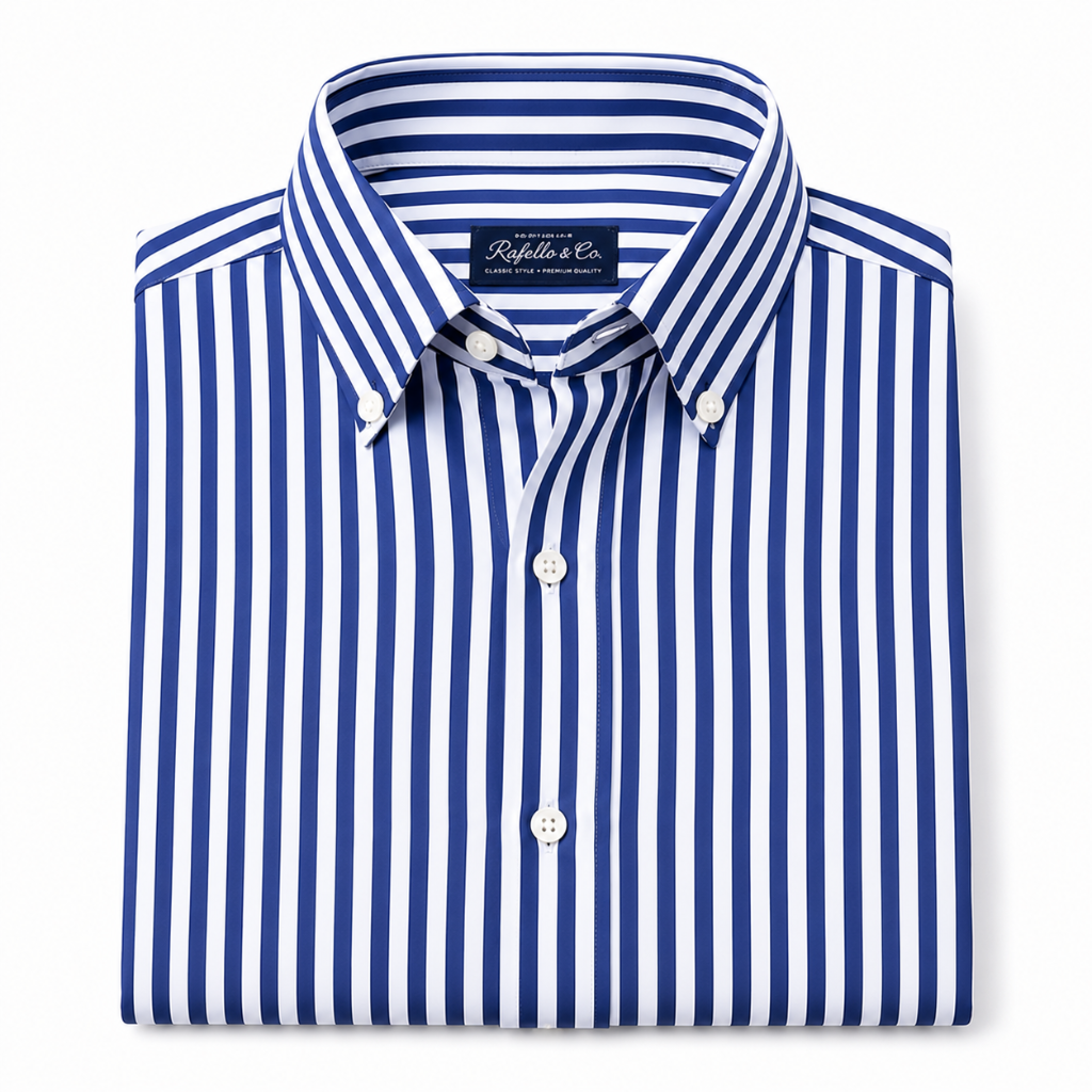 Men's Vertical Stripe Button-up Shirt