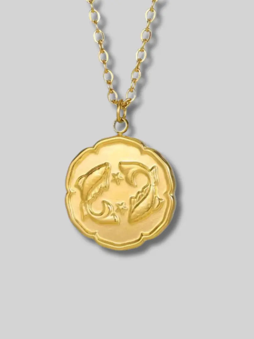 Gold Zodiac Sign Necklace Rafello&Co