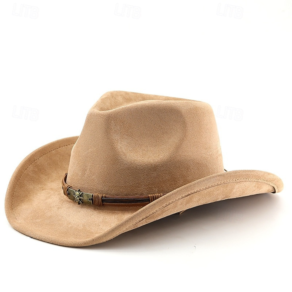Western Vintage Cowboy Leather Hat