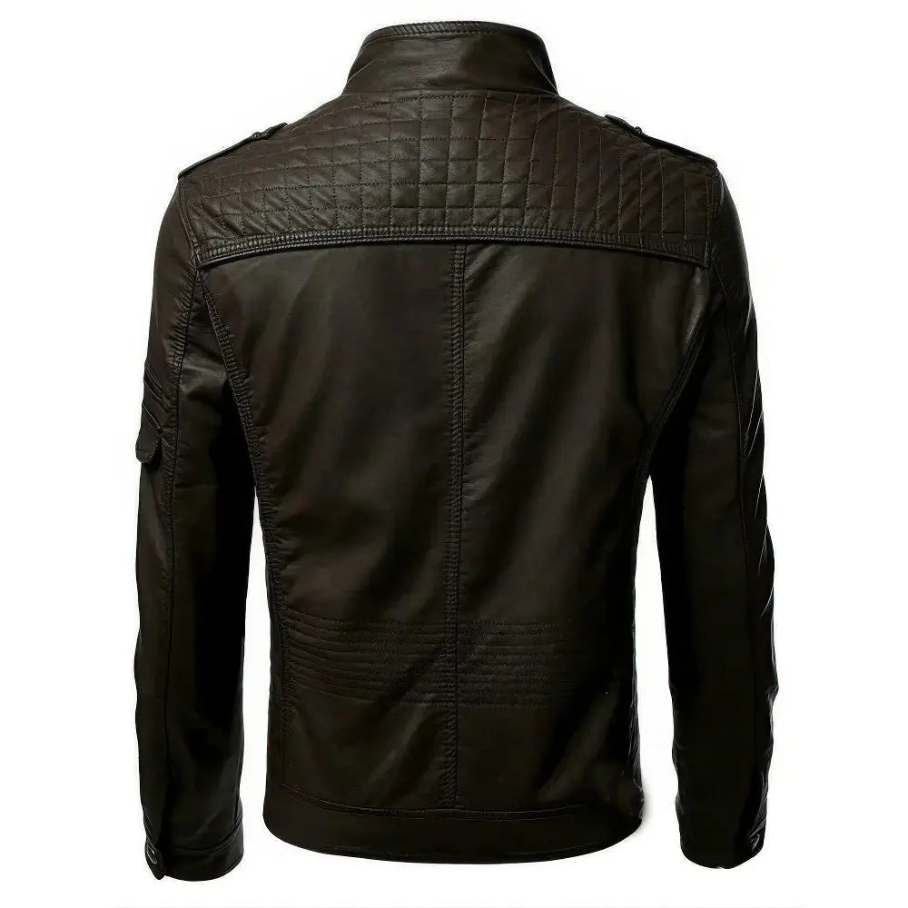 Rafello&Co | Leather Jacket with Fleece Lining
