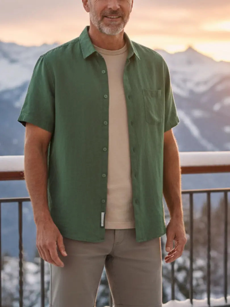 Kaapstad - Korte Mouwen Linnen polo Rafello&Co