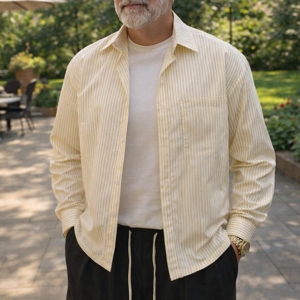 Men’s Striped Long Sleeve Shirt