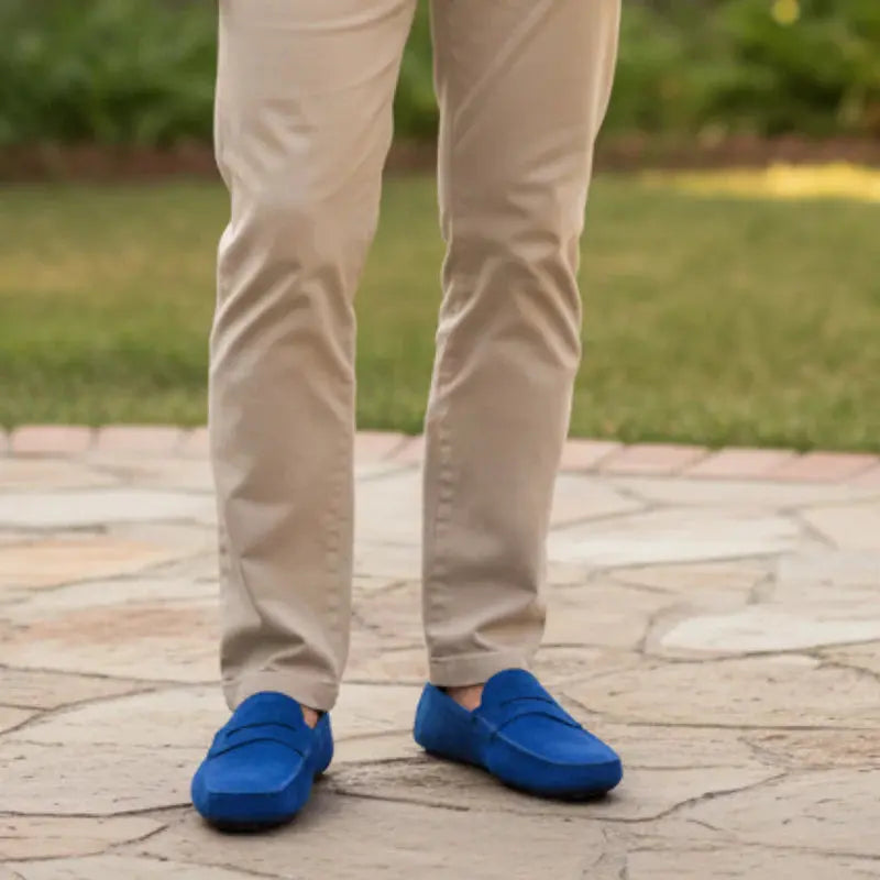 Suede Driver Loafers Rafello&Co