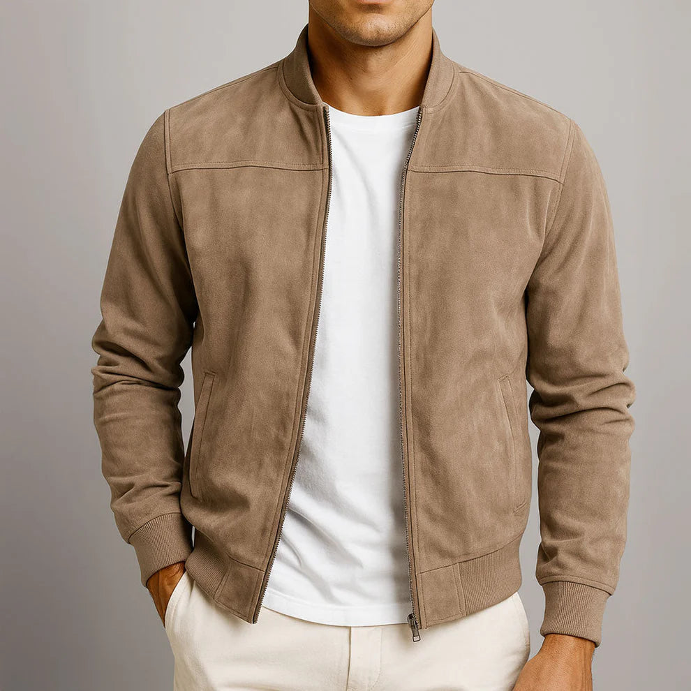 Rafello&Co | Suede Bomber Jacket