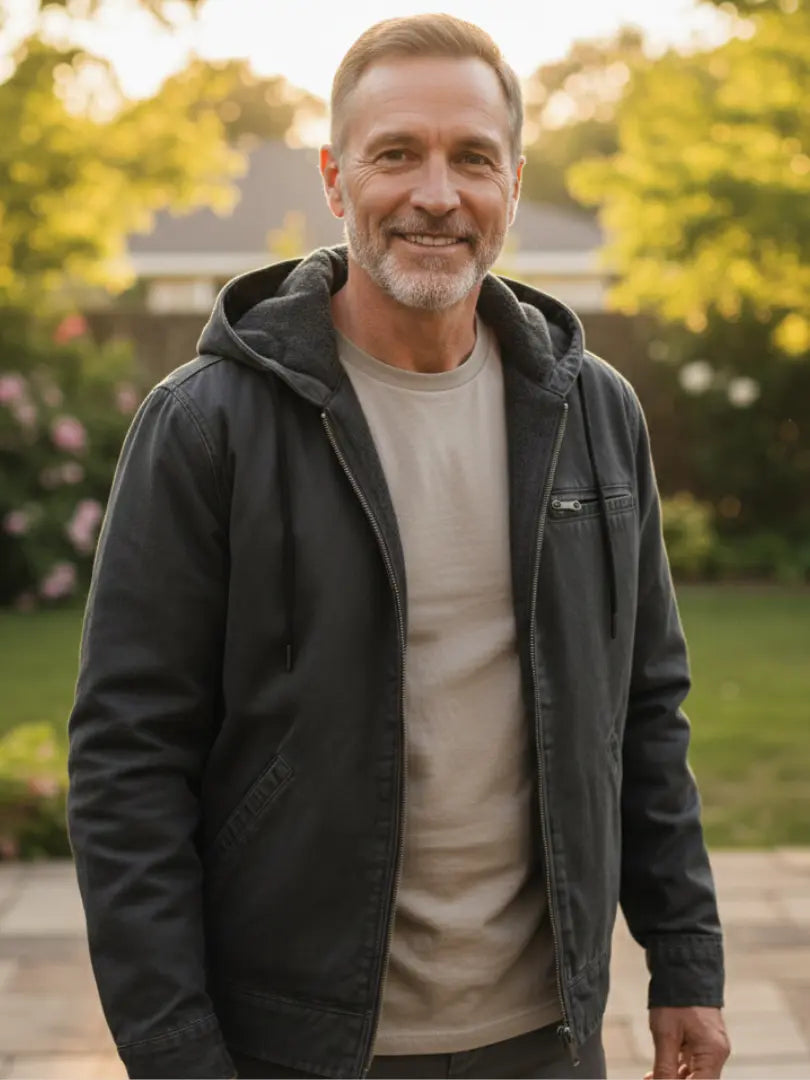 Rafello&Co | Klassieke Casual Jas met Capuchon Rafello&Co