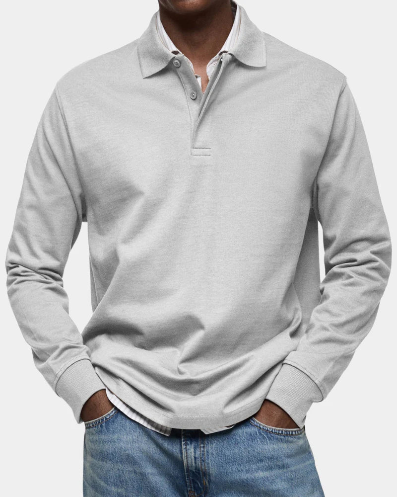 Rafello&Co | Classic Long-Sleeve Polo Shirt