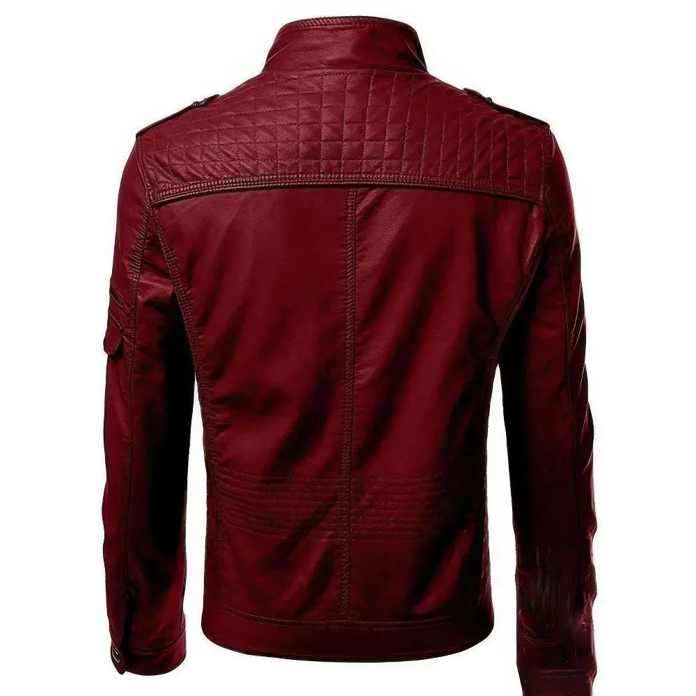 Rafello&Co | Leather Jacket with Fleece Lining
