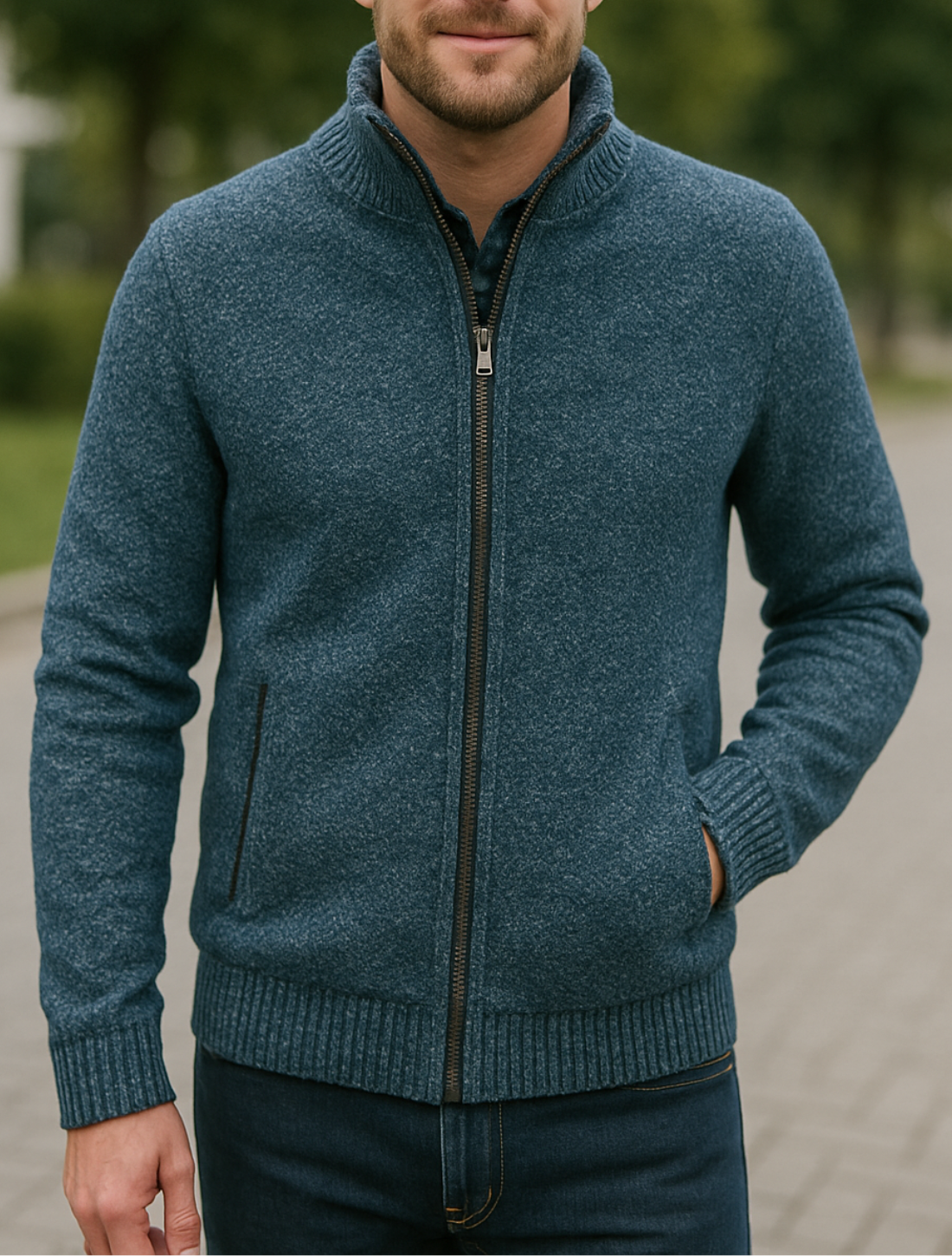 Rafello&Co | Luxury Knitted Slim Fit Jacket