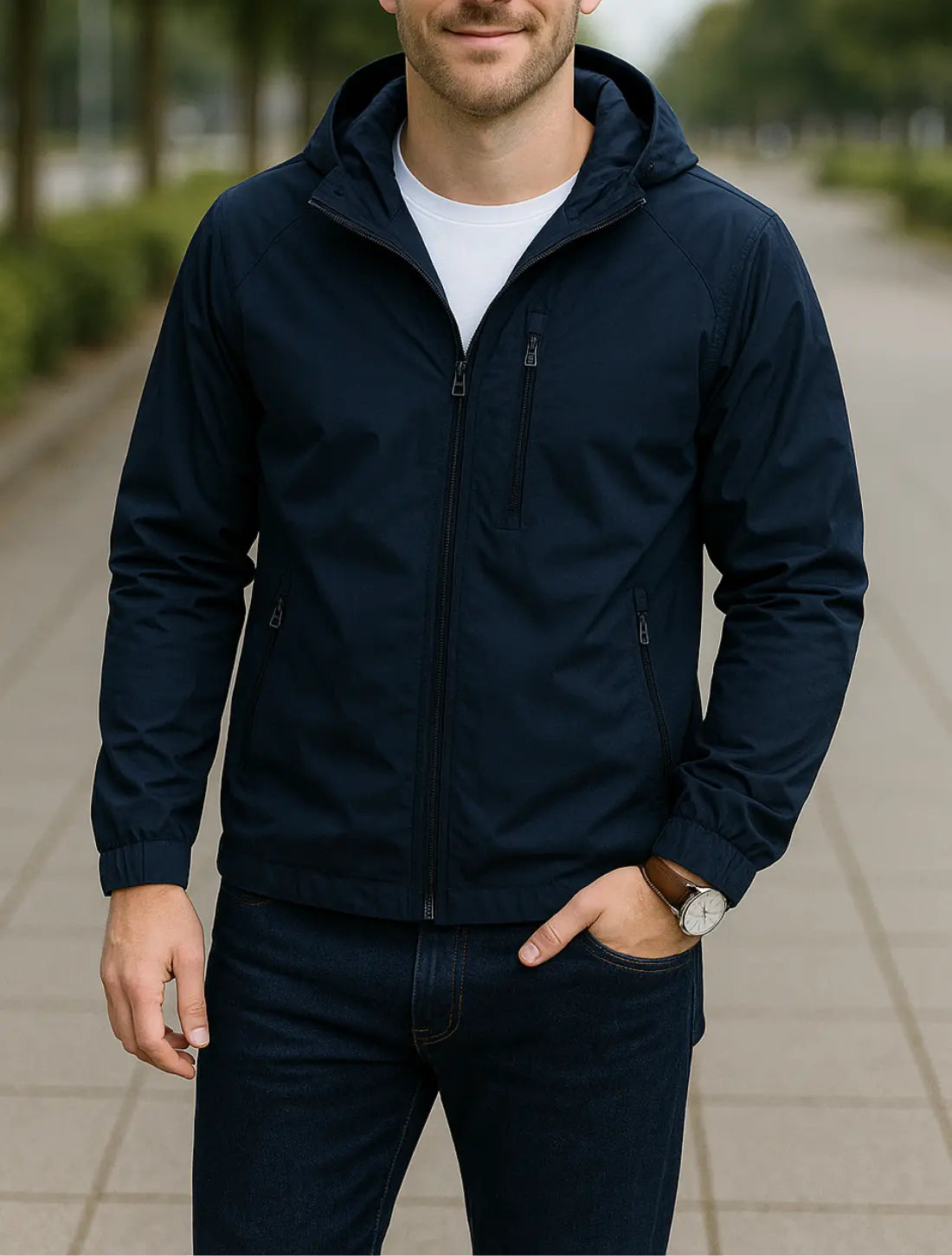 Rafello&Co | Stijlvolle Lange Windjas Rafello&Co