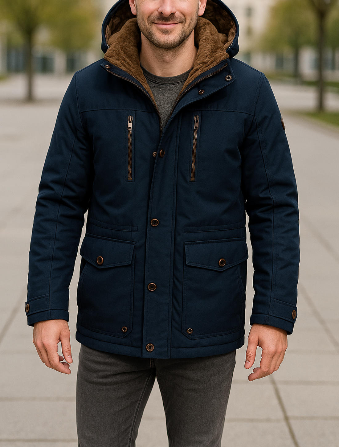 Rafello&Co | Warm Mid-Length Winter Coat