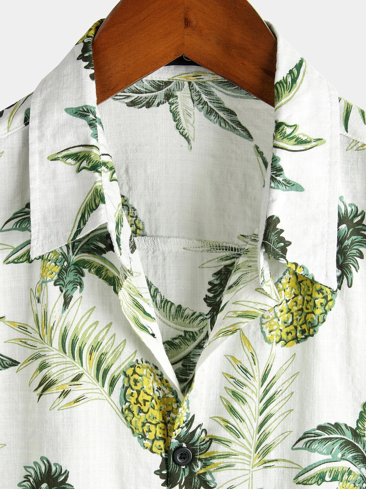 Rafello&Co | Men's Hawaiian Shirt in Cotton with Pineapple Print