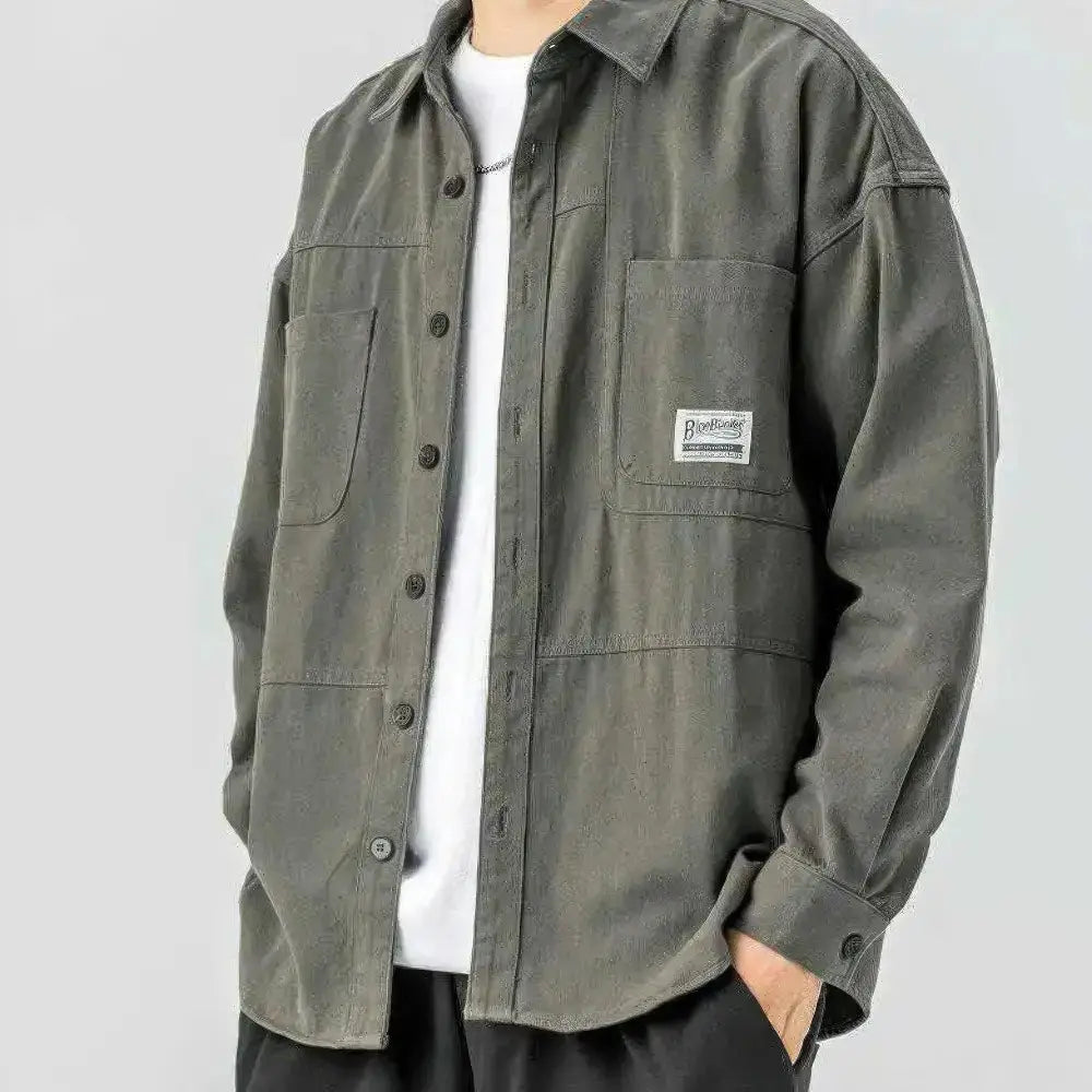 Rafello&Co | Herenshirt met Lange Mouwen en Zakken Rafello&Co