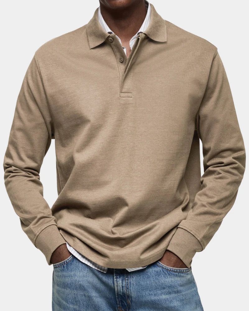 Rafello&Co | Classic Long-Sleeve Polo Shirt