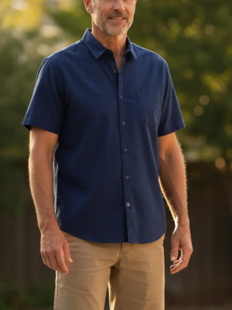 Kaapstad - Korte Mouwen Linnen polo Rafello&Co