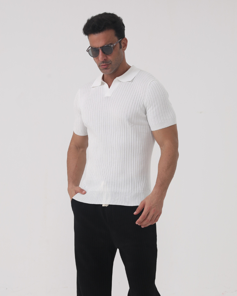 De Porto – Geribd Mesh T-Shirt