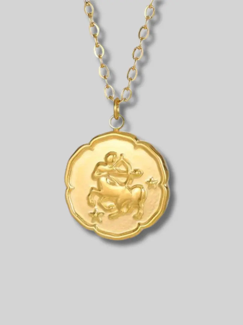 Gold Zodiac Sign Necklace Rafello&Co