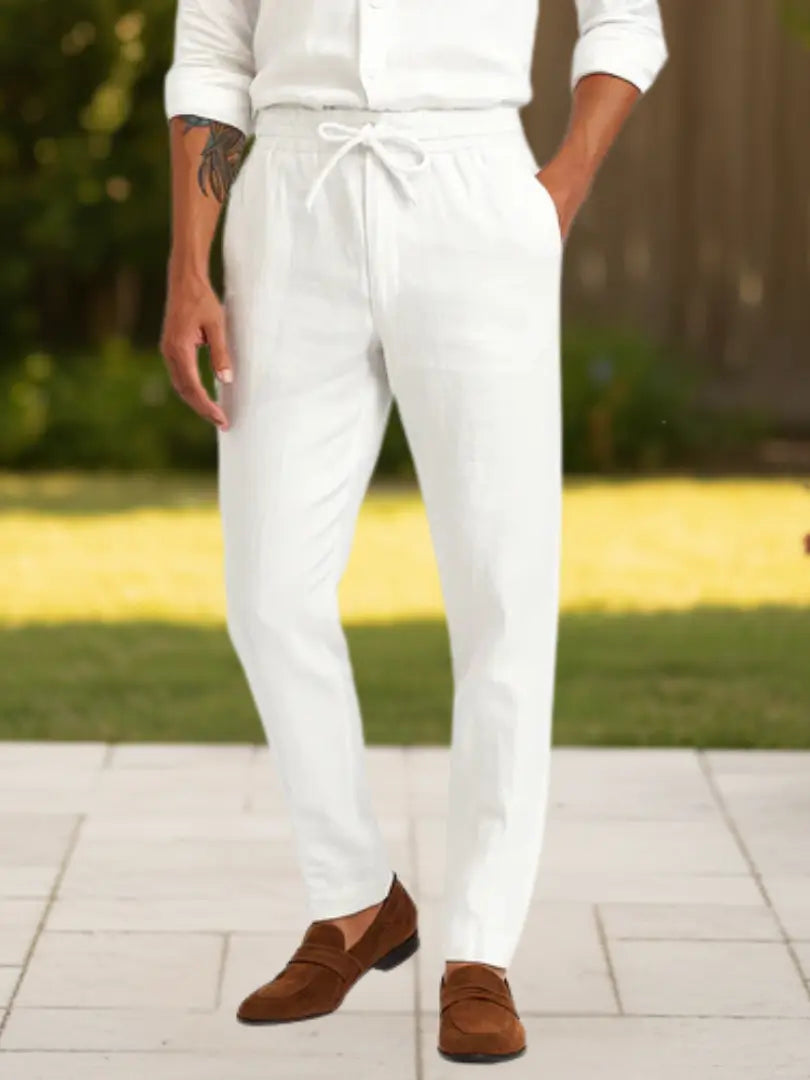 Rafello&Co | Kust Linnen Broek Rafello&Co