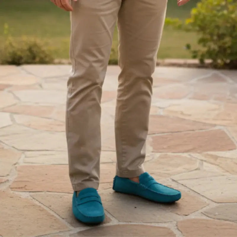 Suede Driver Loafers Rafello&Co