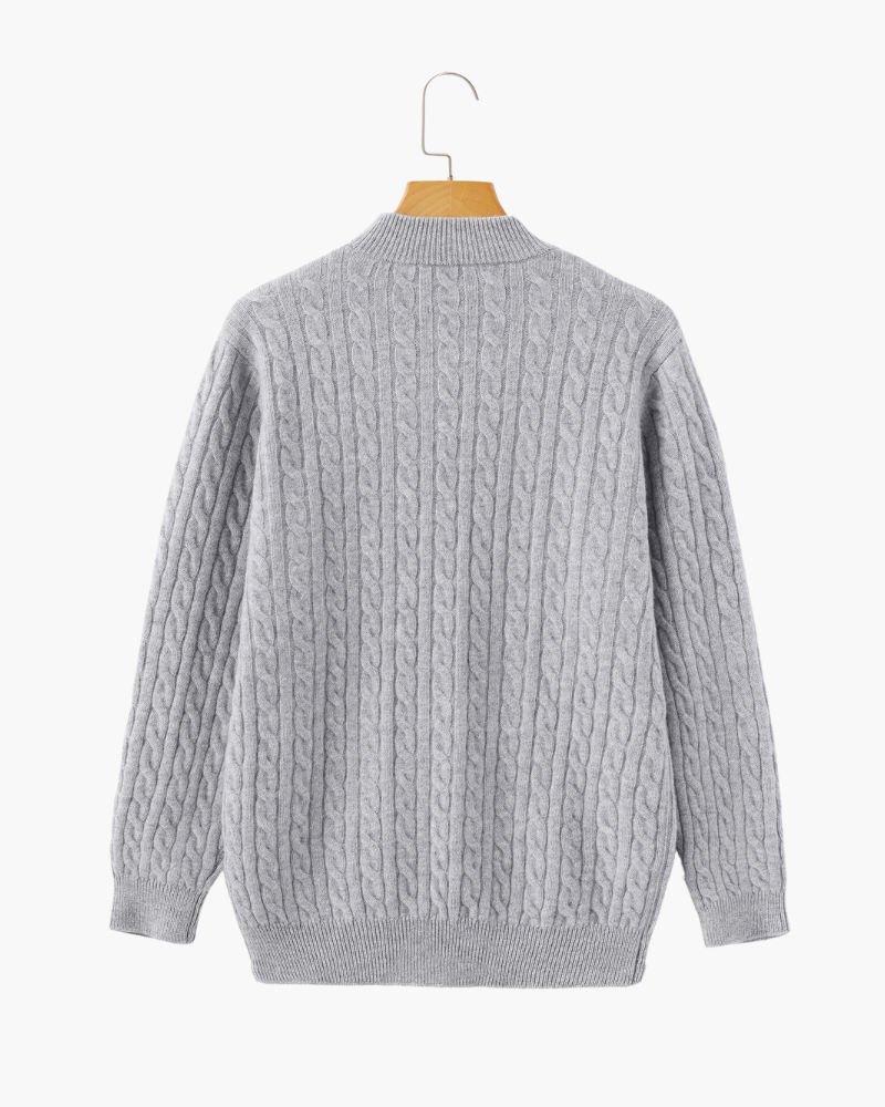 De Veneto – Kasjmieren Half-Zip Cardigan