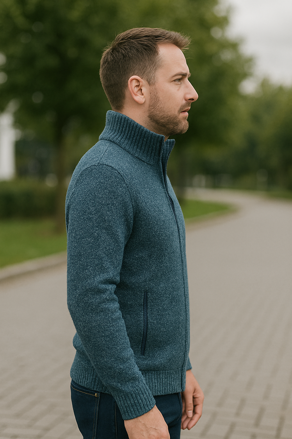 Rafello&Co | Luxury Knitted Slim Fit Jacket