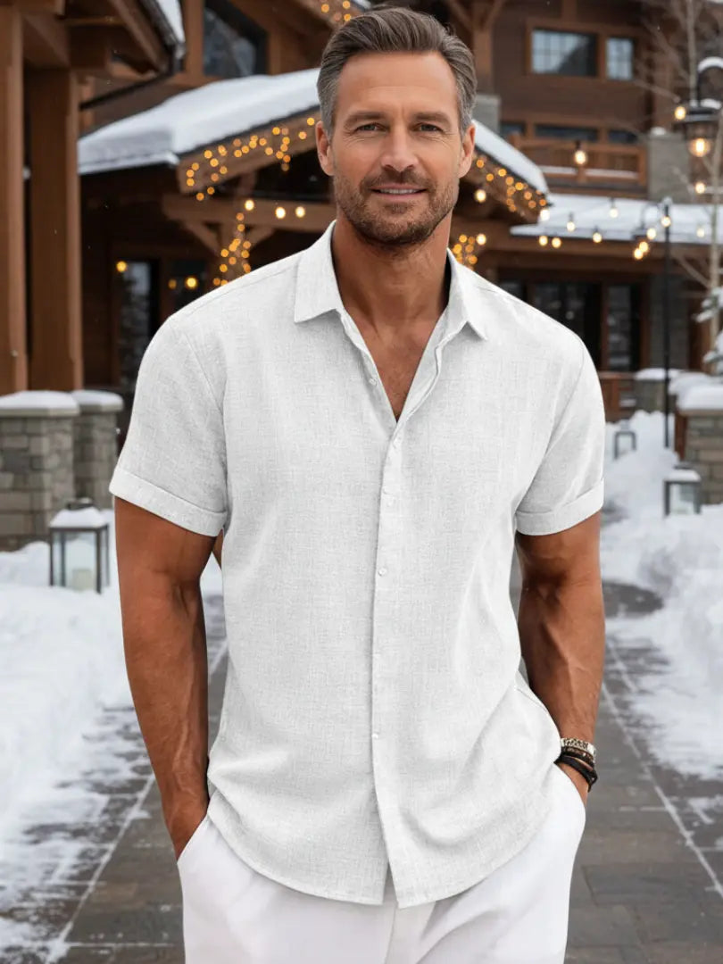 Rafello&Co | Klassiek linnen overhemd Rafello&Co