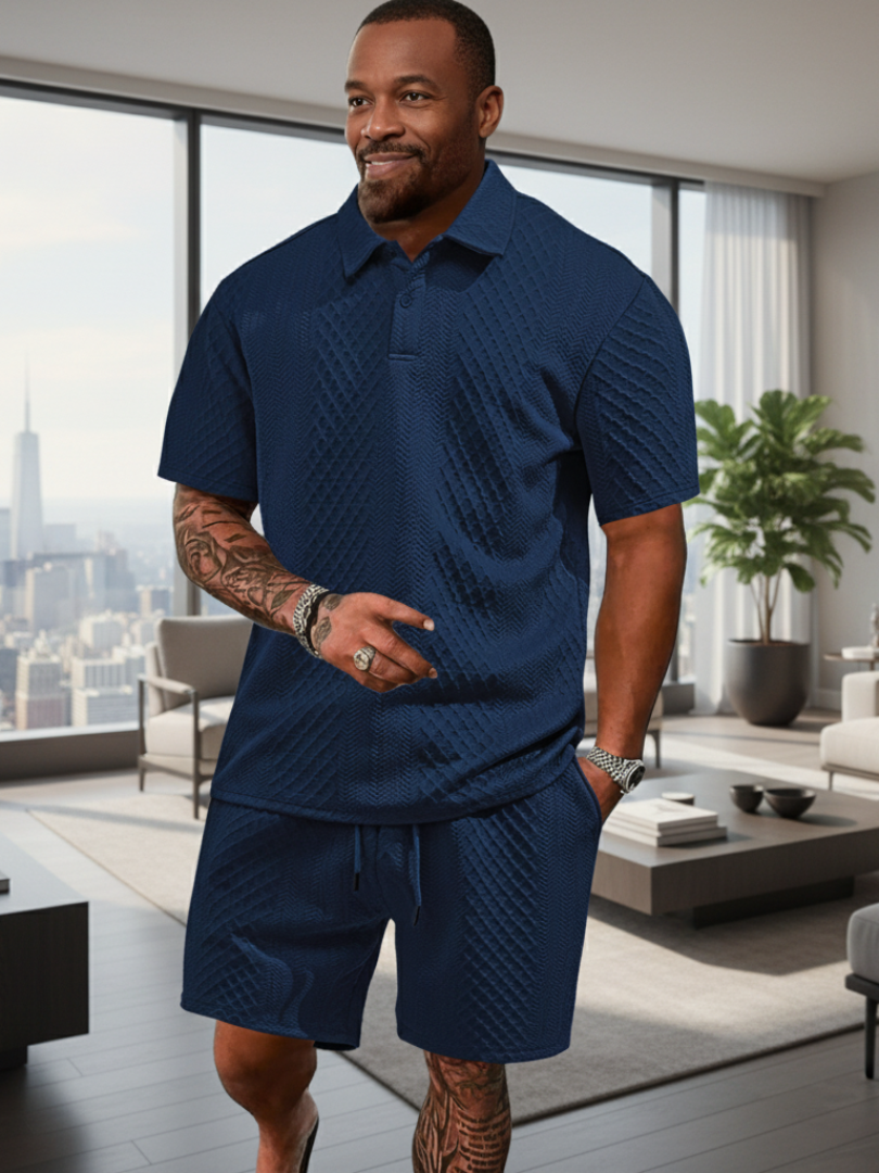 Rafello&Co | Summer Jacquard Polo Set