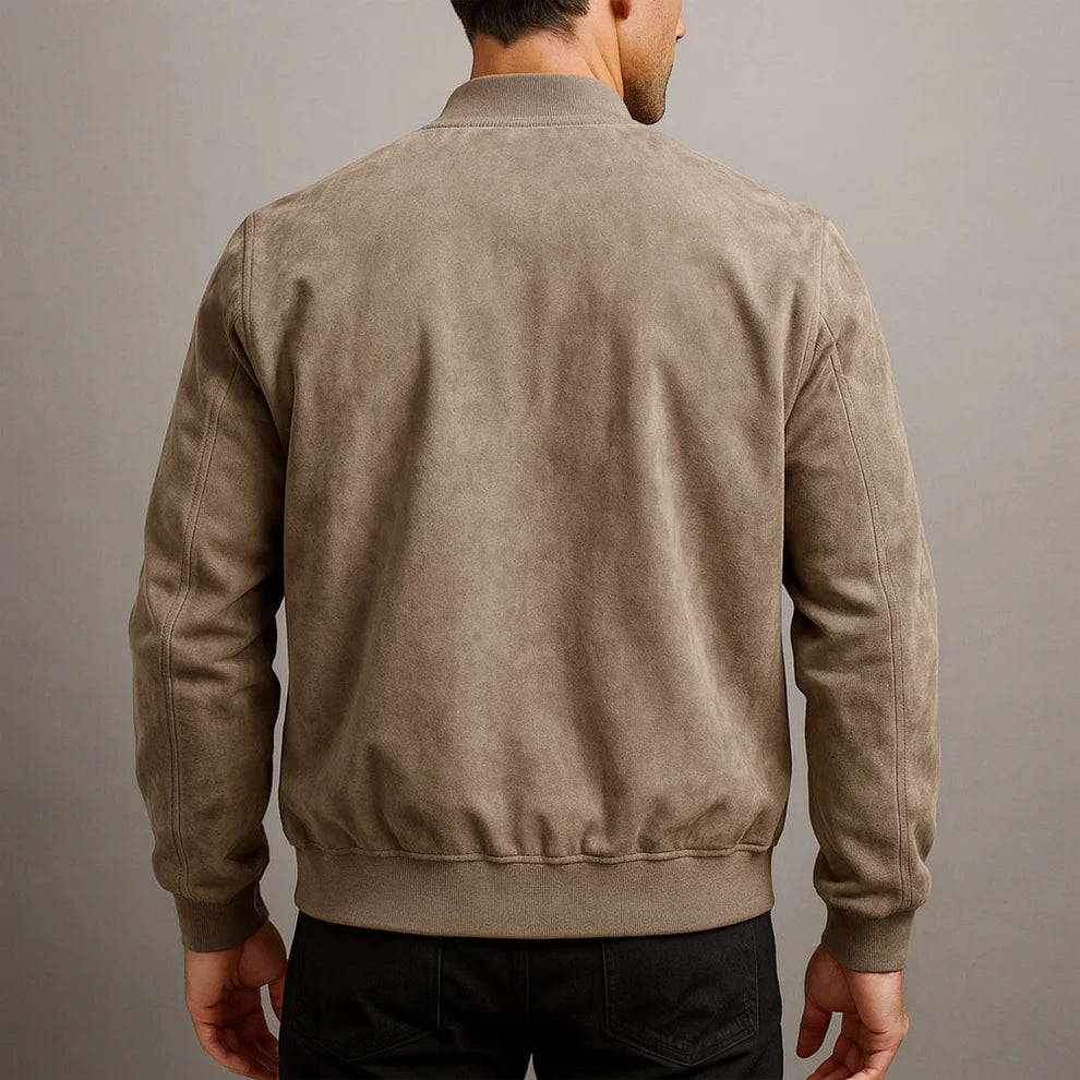 Rafello&Co | Suede Bomber Jacket