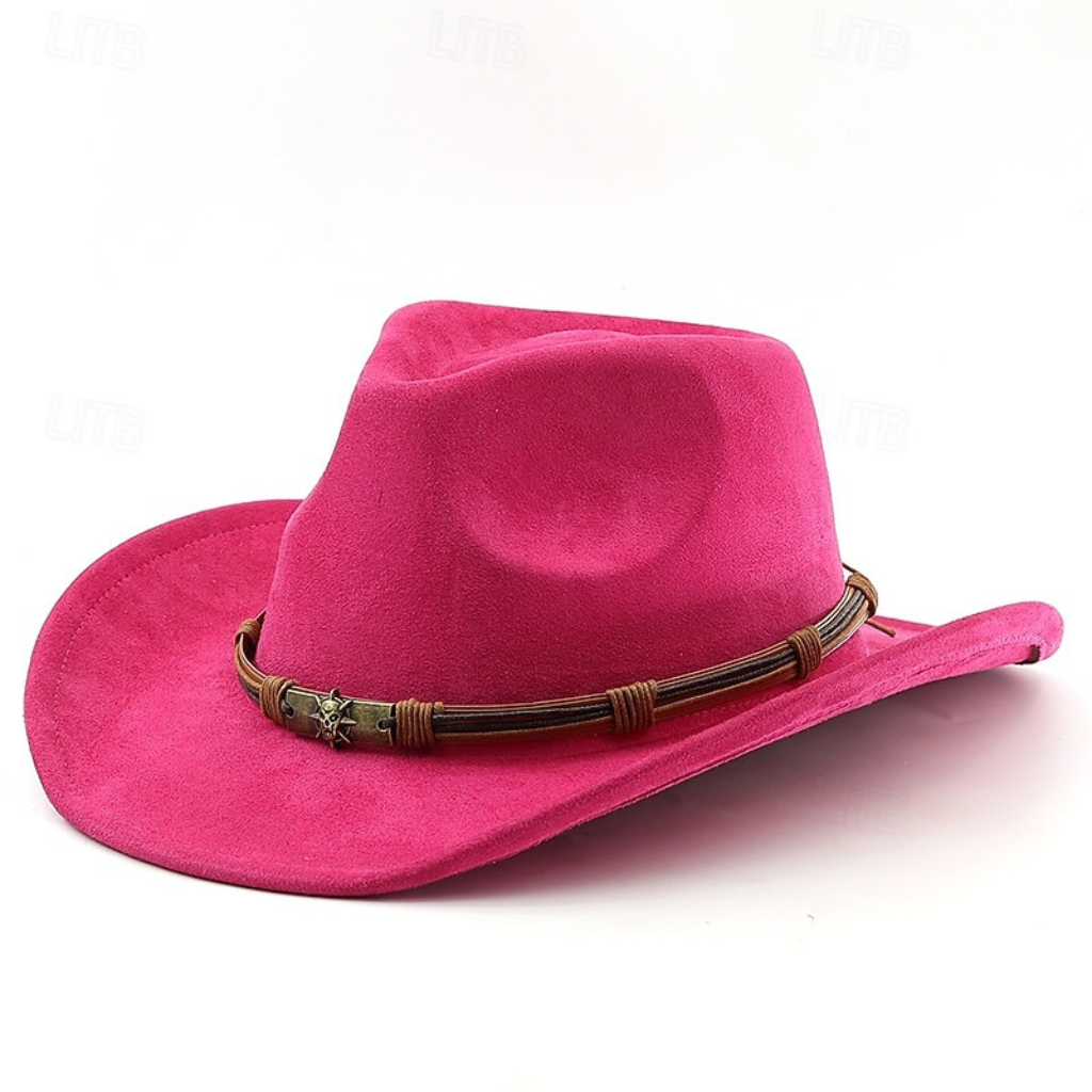 Western Vintage Cowboy Leather Hat