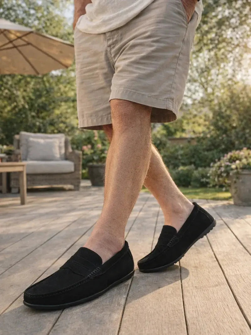 Retro suède heren Loafers Rafello&Co