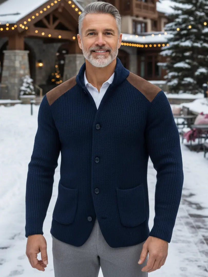 Rafello&Co | Gebreide Textuur Blazer Rafello&Co