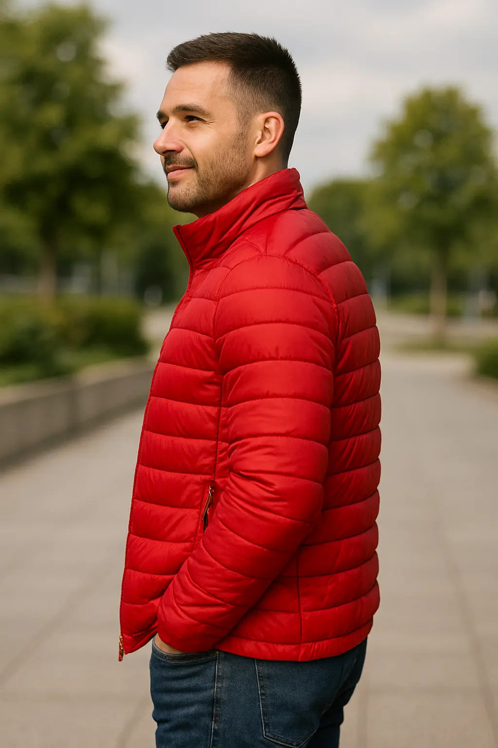 Rafello&Co | Warme Pufferjas met Kraag