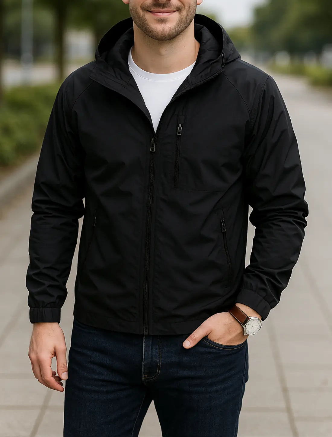 Rafello&Co | Stijlvolle Lange Windjas Rafello&Co