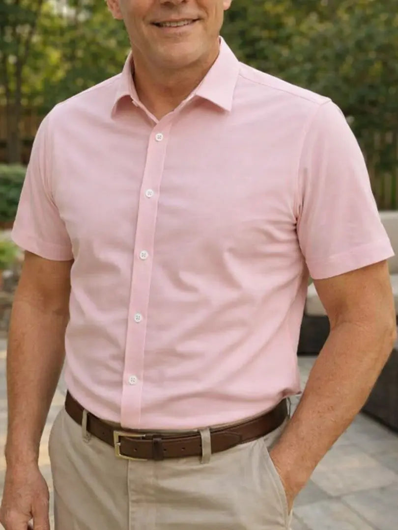 Rafello&Co | Getailleerd Shirt met Korte Mouwen Rafello&Co