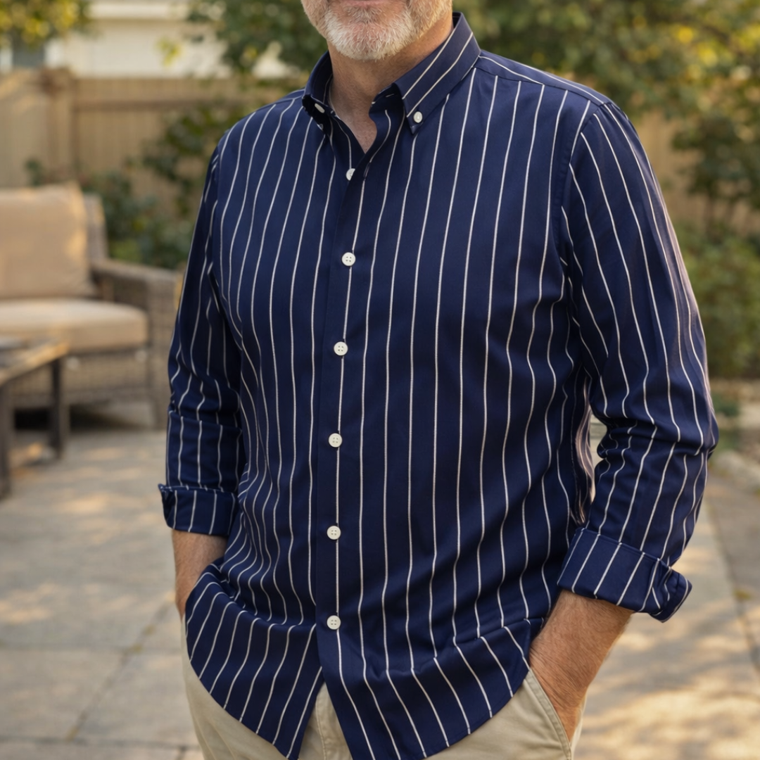 Men’s Elegant Striped Summer Shirt