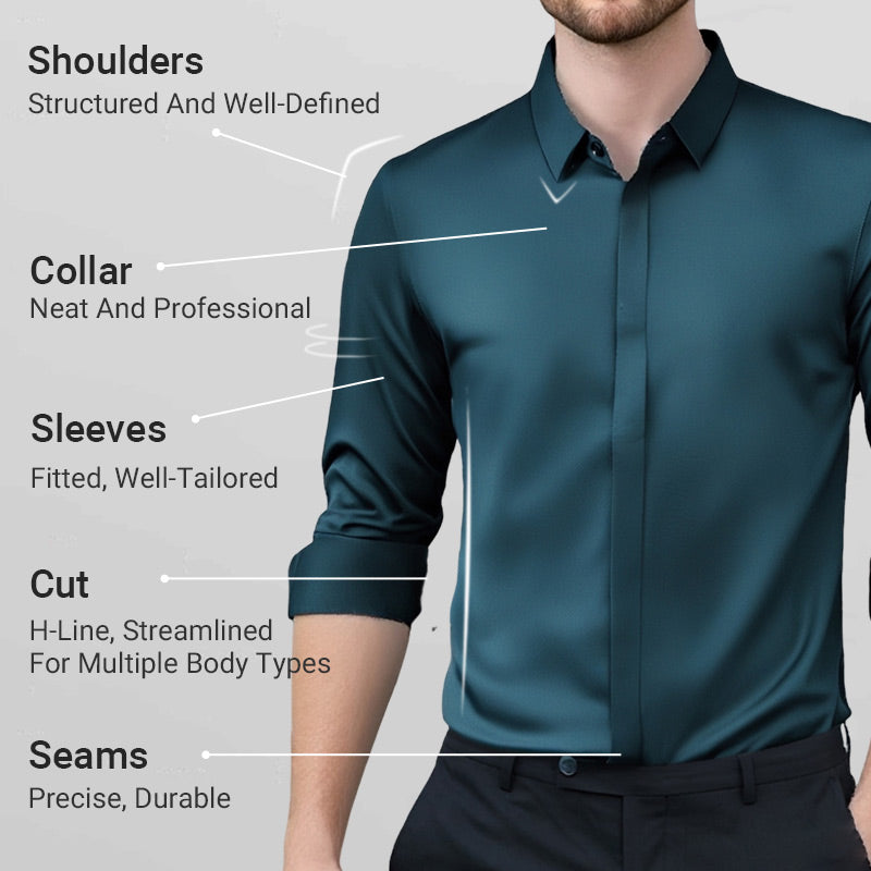 Rafello&Co | Wrinkle-Free Stretch Shirt