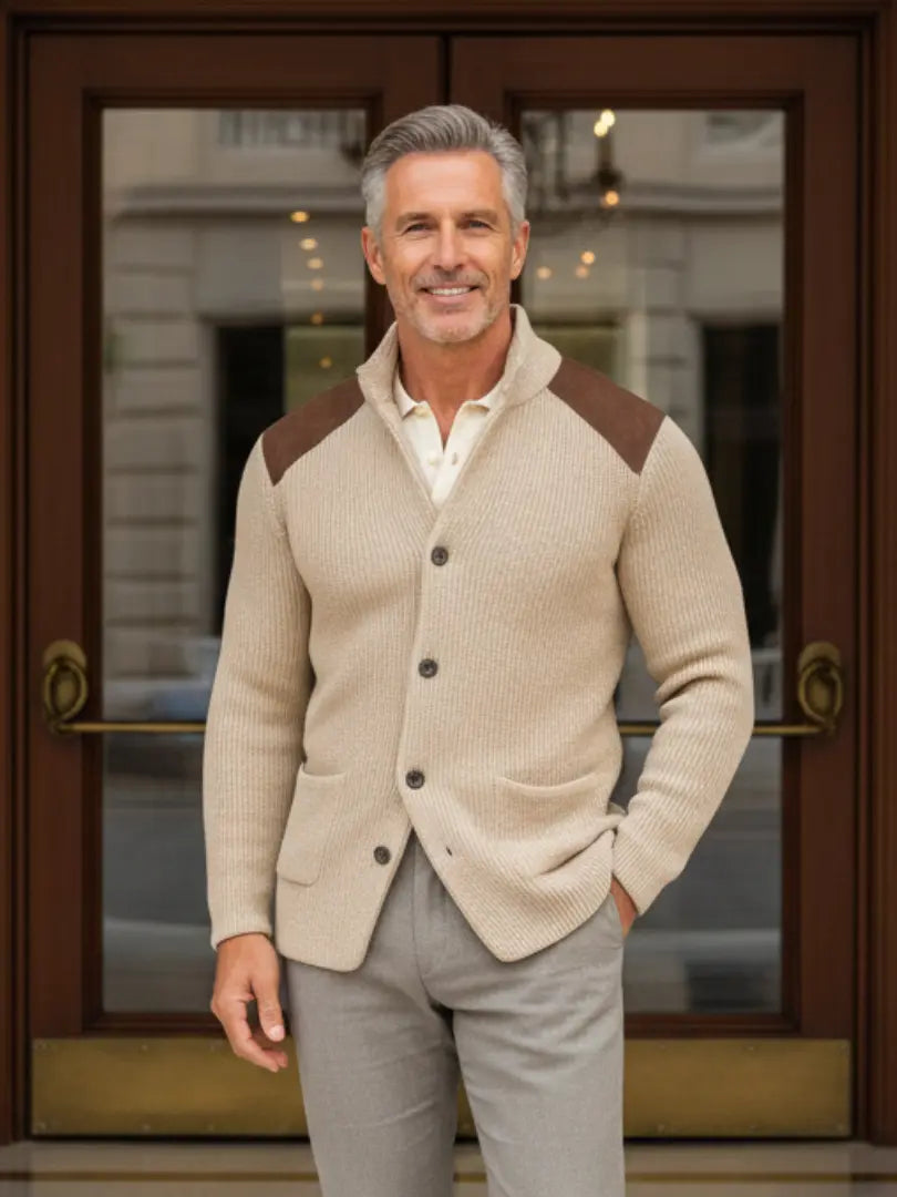 Rafello&Co | Gebreide Textuur Blazer Rafello&Co