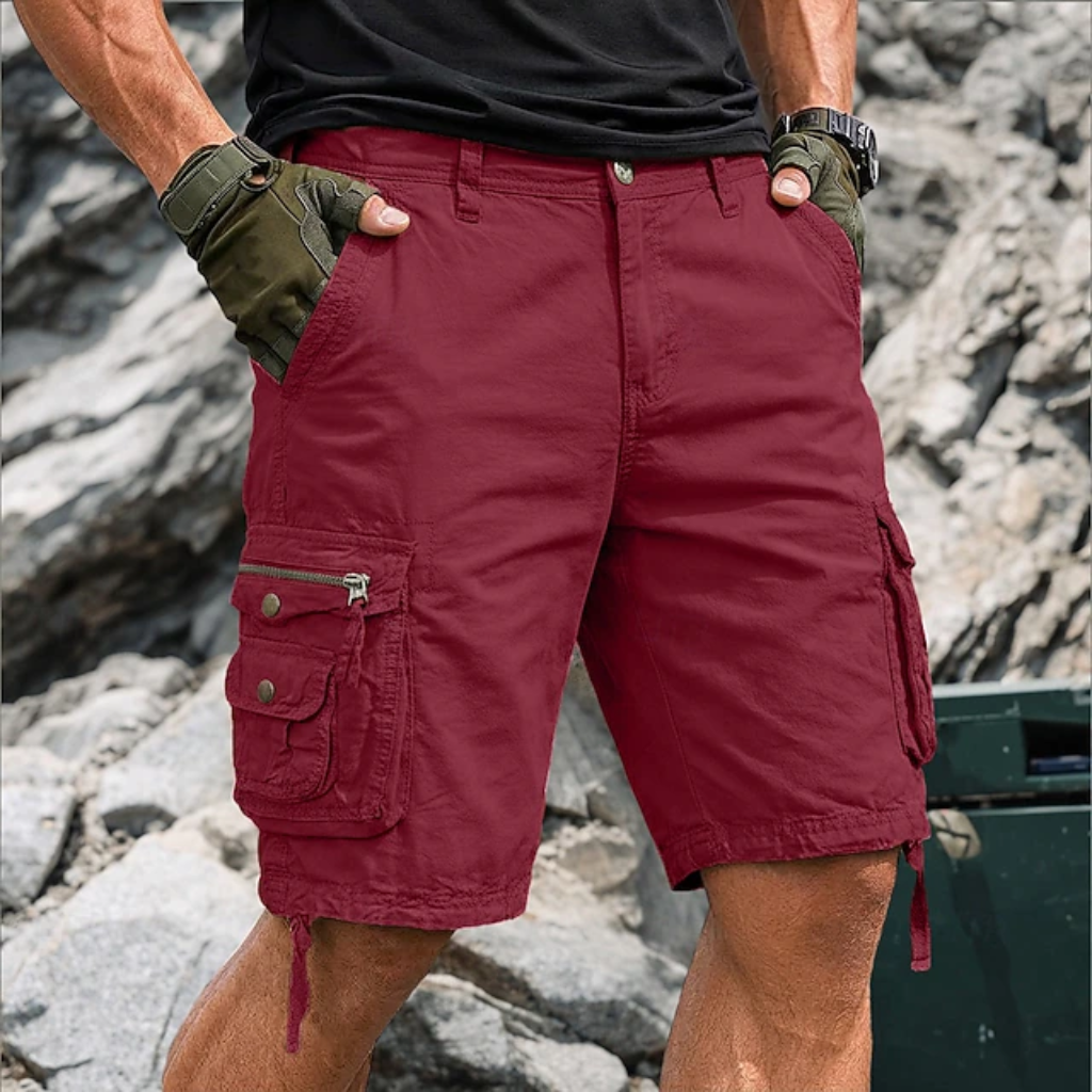 Men's Casual Six-Pocket Cargo Shorts