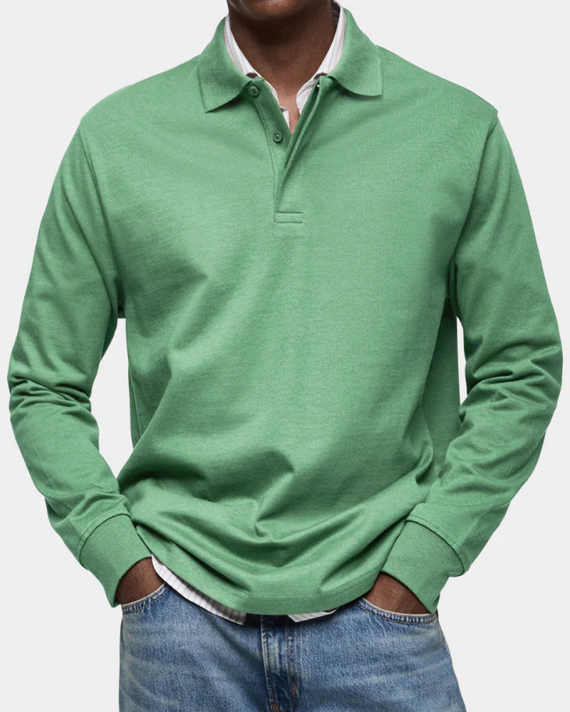 Rafello&Co | Classic Long-Sleeve Polo Shirt