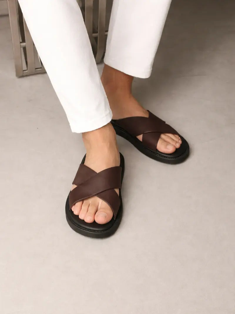 Rafello&Co | Santorini Cross Strap Sandalen Rafello&Co