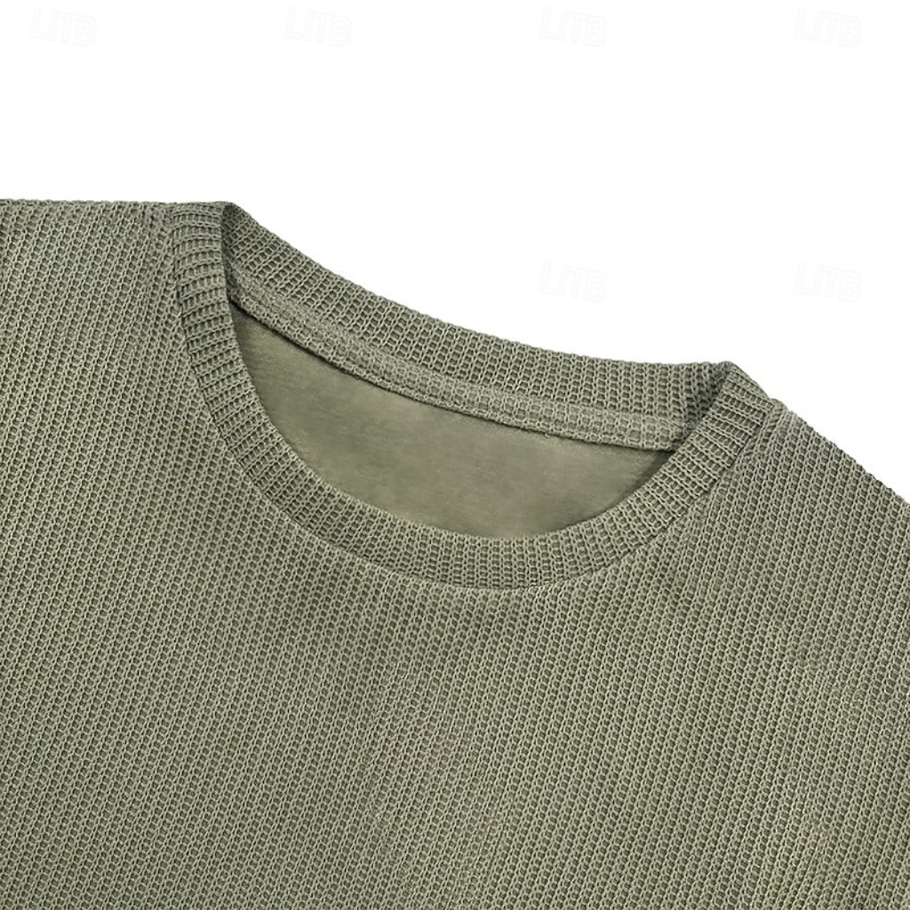 Men's Waffle Knit Summer T-Shirt