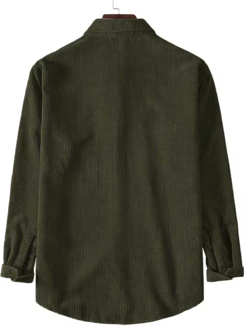 Spring & Autumn Long-Sleeve Corduroy Shirt