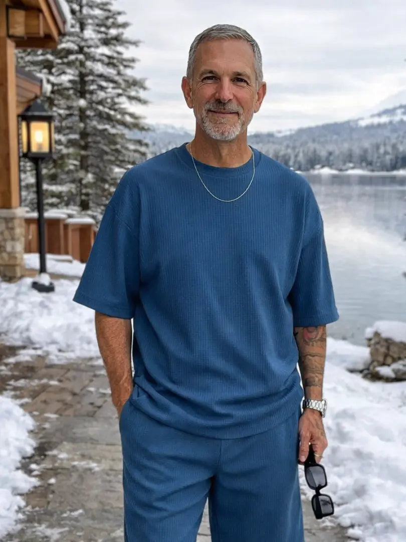 Rafello&Co | Oversize Ribstof T-shirt Rafello&Co