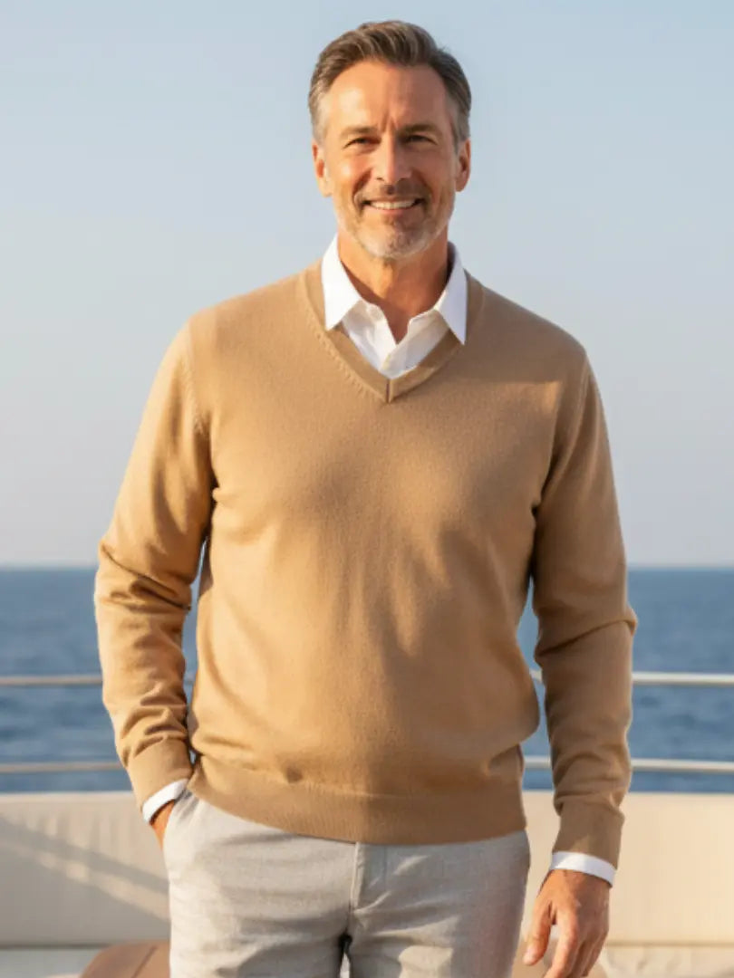 Rafello&Co | Klassieke Trui met V-Hals Rafello&Co