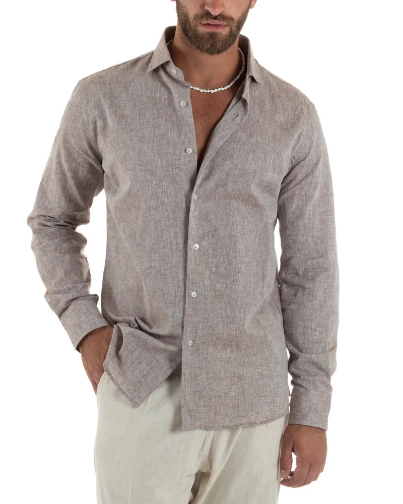 Men’s Tailored Linen Shirt