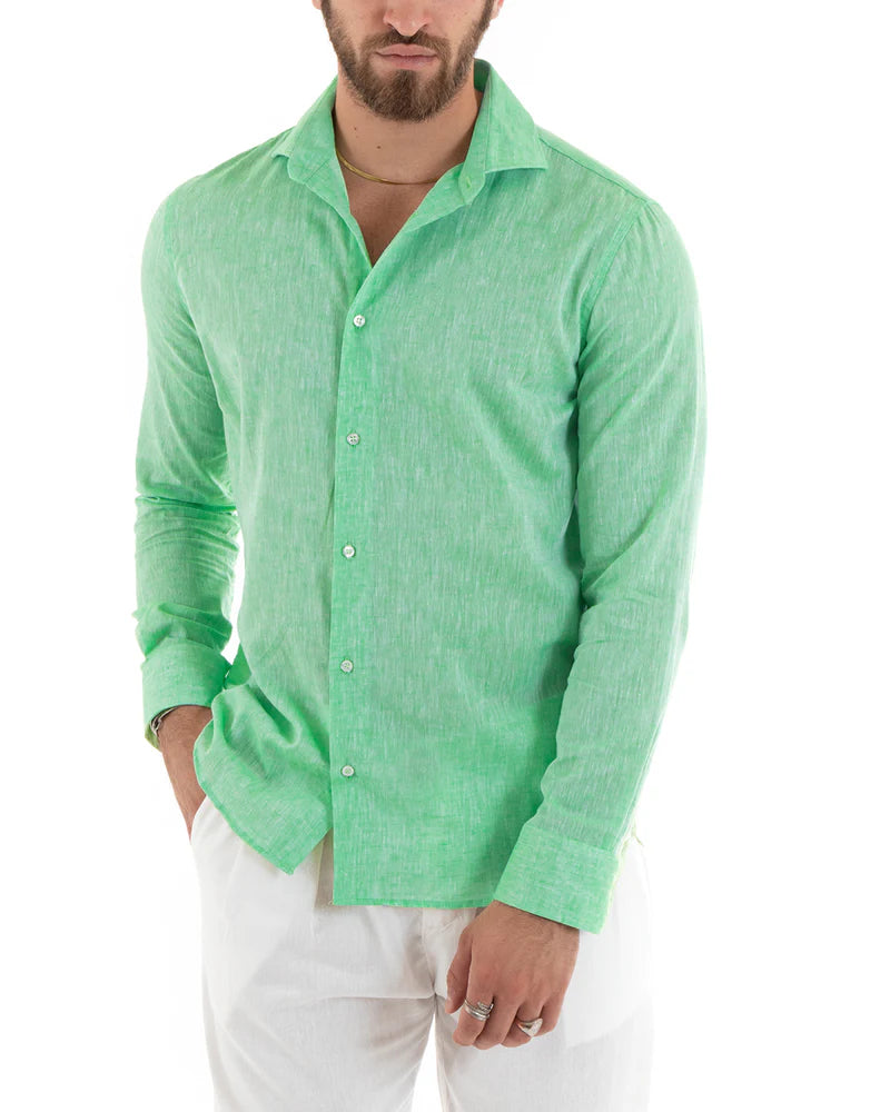 Men’s Tailored Linen Shirt